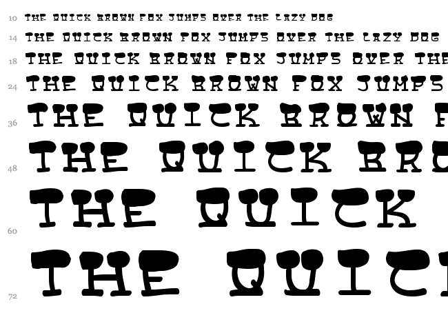 Street Cowboys font waterfall